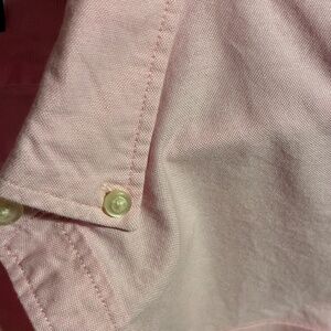 Banana Republic stretch Oxford grant fit large pink